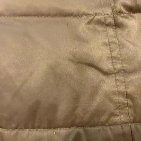 Charter Club Petite Women's Puffer Vest Faux Fur Collar Full Zip Brown Size P/P - Picture 11 of 12